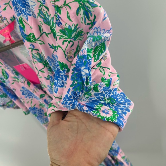 NWT Lilly Pulitzer‎ Sailynn Short Sleeve Conch Shell Pink Rumor Has It Size XS - Picture 4 of 6